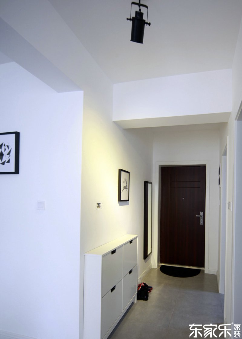 衡陽90平現代簡約風格客廳玄關裝飾設計